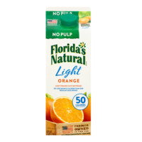 FLORIDA NATURAL LIGHT ORANGE NO PULP 52 OZ