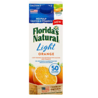 FLORIDA NATURAL LIGHT ORANGE NO PULP CALCIUM 52 OZ